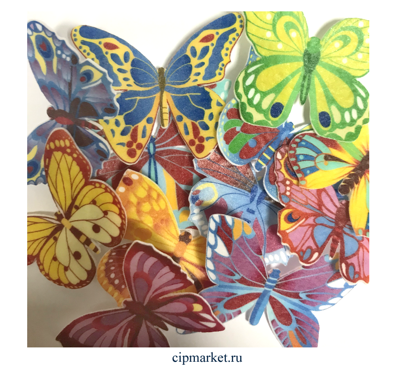 Разноцветные бабочки. Бабочки вафельные разноцветные. Торт с вафельными бабочками. Бабочки из вафельной бумаги. Купить вафельных бабочек