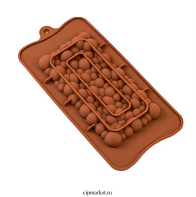 Форма силиконовая для шоколада Воздушный шоколад. Размер: 21*11 см - фото 10794