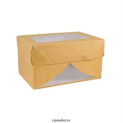 Коробка для торта и сладостей с окном. Размер: 15х10х8,5см. - фото 10879