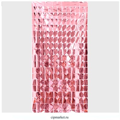 Праздничный занавес, 100 × 200 см, цвет розовое золото - фото 12003