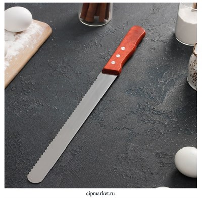 Нож для нарезания бисквита Большой. Размер лезвия: 30 см. - фото 12204