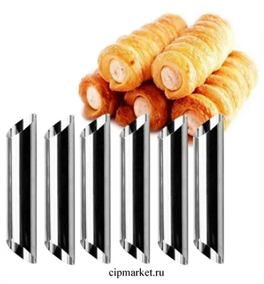 Набор форм для круассанов и трубочек, 12×2,5 см, 5 шт - фото 12676