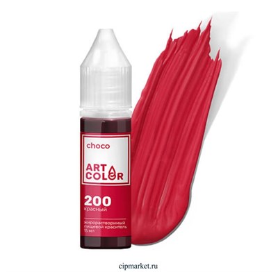 Краситель гелевый жирорастворимый Art Color Choco Красный, 15 мл. - фото 12732