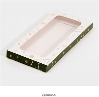 Коробка под шоколадку с окном "Золотой шик". Размер 17,3х8,8х1,5 см. 13465 Коробка под шоколадку с окном "Золотой шик". Размер 17,3х8,8х1,5 см. 13465