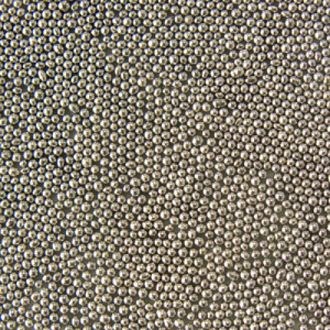 Шарики сахарные металлизированные Серебряные 2 мм, вес: 25 гр - фото 4811