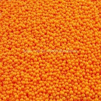 Посыпка шарики Оранжевые, 2 мм, вес: 50 грамм. - фото 4920