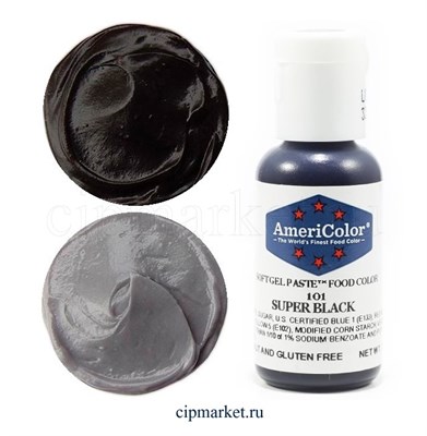 Краситель гелевый AmeriColor, цвет: SUPER BLACK , 21 гр - фото 7931