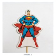 Топпер сахарный Супермен - 102. Высота фигурки 9 см. Вес:40 +/-10 грамм.
