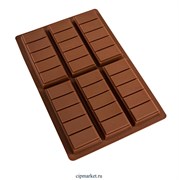 Форма для шоколада и конфет Батончики . Размер: 25,5х17 см, 6 ячеек.