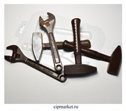 Форма для шоколада Инструменты: Ключ и молоток. Материал: пластик. Размер см. в описании