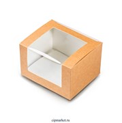 Коробка для торта и сладостей с окном OSQ SOLO SHOW BOX. Размер: 13x11x8 см.