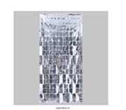 Праздничный занавес, 100 × 200 см, цвет серебро