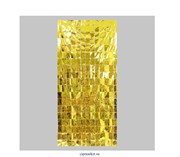 Праздничный занавес, 100 × 200 см, цвет золото