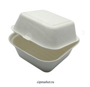 Коробка для Бенто-торта с подложкой белая без окна. Размер: 15х15х8 см ( под подложку 10 см)