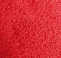 Посыпка шарики красные перламутровые, 2 мм. Вес: 50 гр.