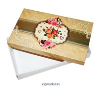 Коробка для конфет и сладостей №52 (Розы в раме). Размер: 25 х 15 х 4 см. Коробка для конфет и сладостей №52 (Розы в раме). Размер: 25 х 15 х 4 см.