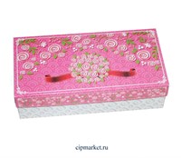 Коробка для конфет и сладостей №48 (Розовые розы). Размер: 20 х 10 х 5,5 см. Коробка для конфет и сладостей №48 (Розовые розы). Размер: 20 х 10 х 5,5 см.
