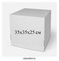 Коробка для торта. Материал:плотный картон. Россия. Размер:35*35*25 см.
