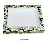 Коробка для пряников и сладостей с окном МК (Камуфляж). Размер: 21*17*3,5 см. Коробка для пряников и сладостей с окном МК (Камуфляж). Размер: 21*17*3,5 см.