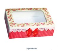 Коробка для пряников и сладостей с окном МК (Розы/бант).Размер:14*9,5*4 см. Вес:30 гр. Коробка для пряников и сладостей с окном МК (Розы/бант).Размер:14*9,5*4 см. Вес:30 гр.