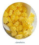 Сахарные фигурки мини-безе Желтые. Вес: 35 гр. Размер: 1 см.