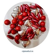 Посыпка-драже сахарное BIAMIX Микс Красный с серебром. Вес: 30 гр, Греция