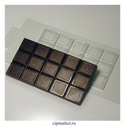 Форма для шоколада Плитка Мелкое зерно, пластик. Размер формы: 15х8 см