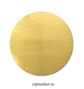 Подложка 18 см, золото-жемчуг, 1,5 мм(двусторонняя) Картон ламинированный.