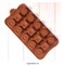 Форма силиконовая для шоколада "Конфетный набор" 20х10 см, 15 ячеек - фото 10092