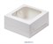 Коробка для бенто-торта с окном белая. Размер: 16х16х8 см - фото 10255