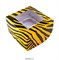 Коробка на 4 капкейка с окном Текстура тигра . Размер: 16х16х10 см - фото 10503