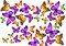 Съедобная картинка Бабочки 2 , лист А4. Вафельная/сахарная картинка. - фото 10957