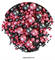 Посыпка шарики Розово-черные Ассорти микс №183 драже зерновое. Вес: 50 гр. - фото 11704