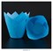 Формы для выпечки тюльпан Голубые, набор 10 шт. Диаметр дна:5 см, высота: 8 см. - фото 11849