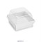 Коробка для пирожных и сладостей с куполом Белая Smart Pack. Размер: 11,2х11,2х8,5 см. - фото 12066