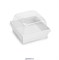 ОПТ     Коробка для пирожных и сладостей с куполом Белая Smart Pack. Размер: 14,5х14,5х8,5 см. - фото 12075