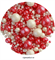 Посыпка шарики Красно-белые Ассорти микс №165 драже зерновое. Вес: 50 гр. - фото 12303