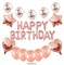 Набор 27 шт розовый Happy Birthday, буквы - 40см. - фото 12373