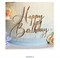 Топпер Боковой "Happy Birthday "в золотой рамке. Размер: 9х8,5 см. 12950