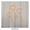 Топперы для капкейков Сердца оранжевые, набор из 3 шт. Материал: пластик. Размер: 9*3,5 см. - фото 6403