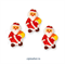 Фигурка сахарная Дед Мороз (плоский). Размер: 4,5 см - фото 7075